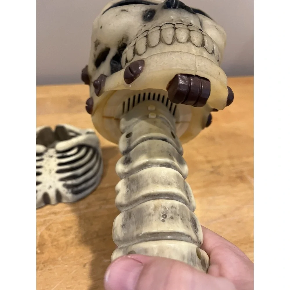 Vtg‎ Play Motion Halloween Storm Master Lightning Strobe Stick Skeleton Tested